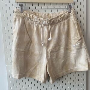 Cream Colored Nike Athletic Shorts